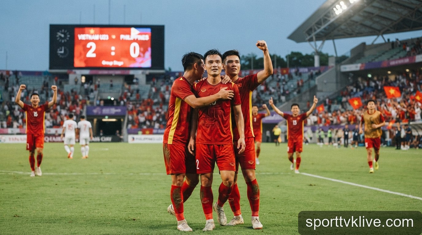 U23 Việt Nam tại ASIAD 2026: Chiến thắng Philippines và cánh cửa tứ kết rộng mở - 2