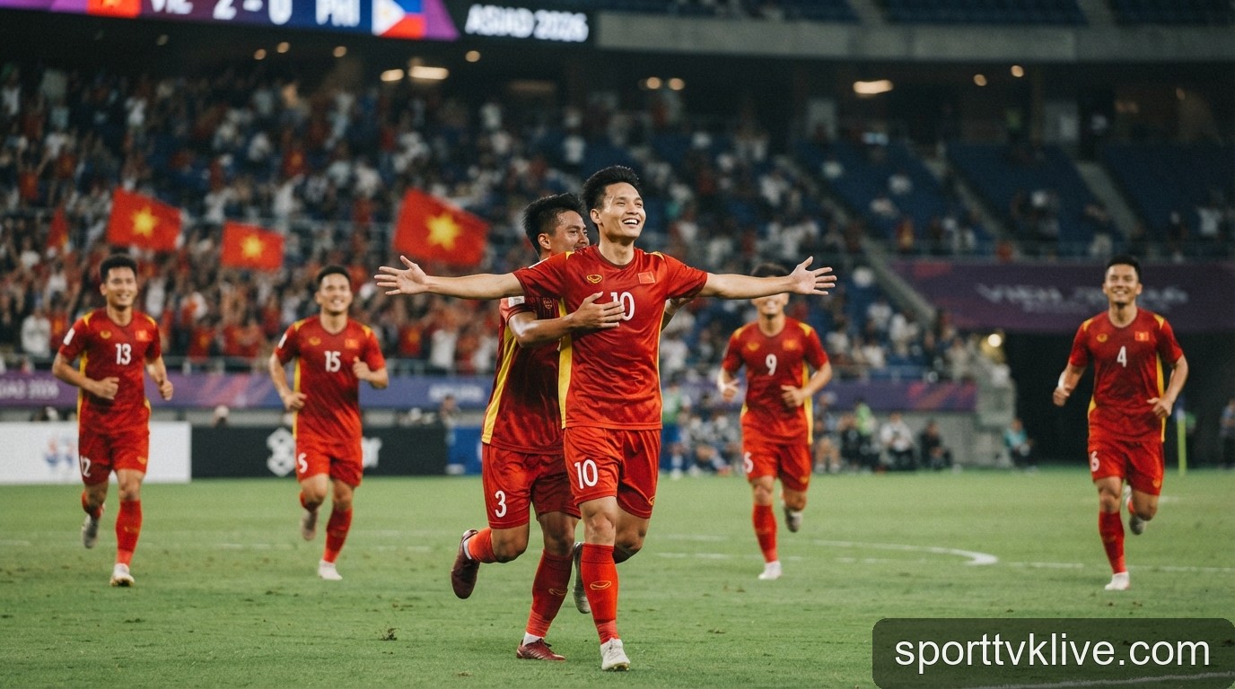 U23 Việt Nam tại ASIAD 2026: Chiến thắng Philippines và cánh cửa tứ kết rộng mở